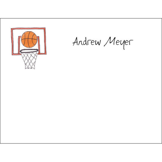 Basketball Star Flat Note Cards